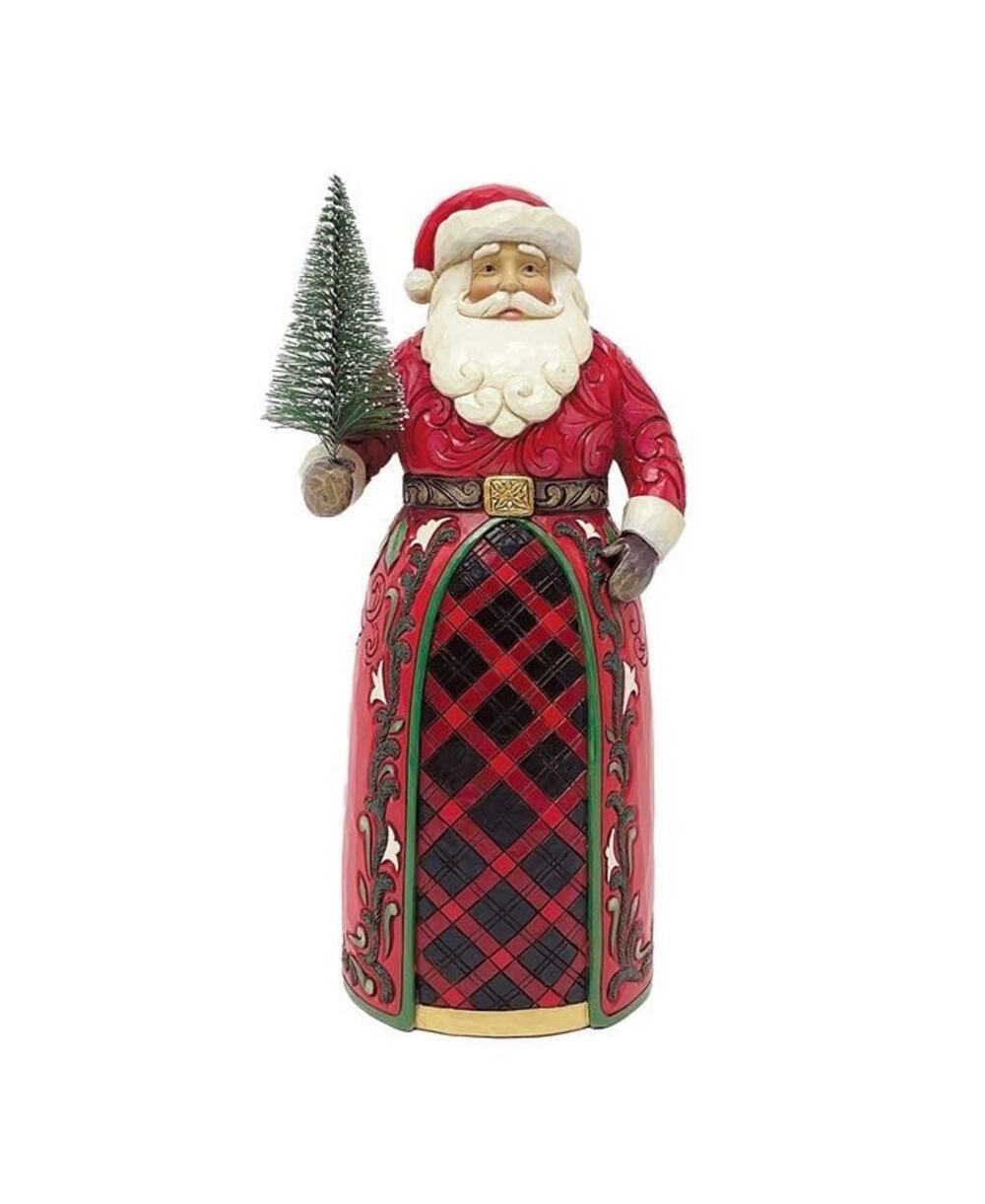 NIB! Enesco Jim Shore Heartwood Creek Macy's Exclusive Santa Christmas Figurine